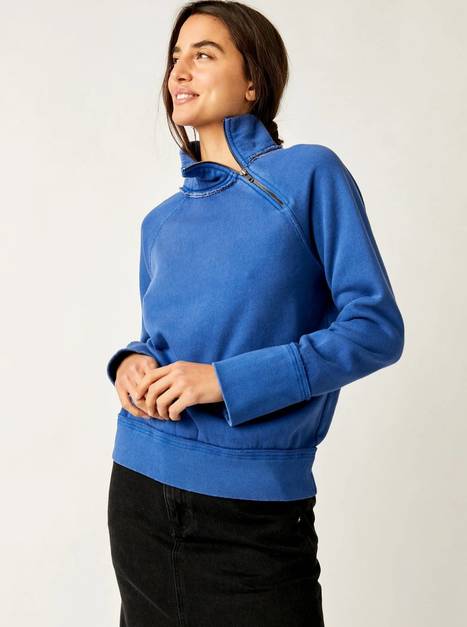 Free People Just A Game 1/2 Zip