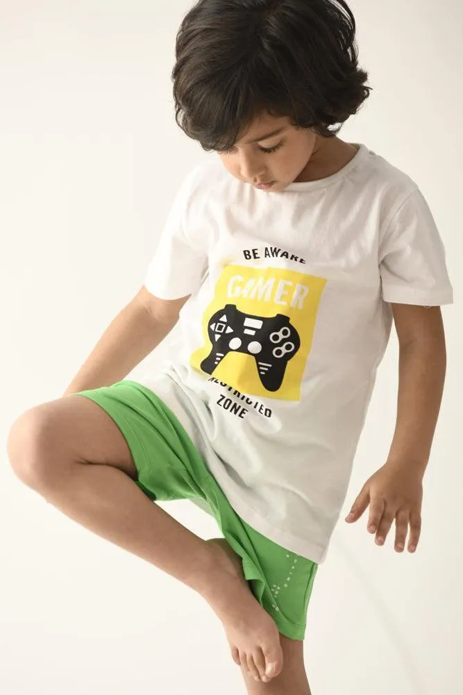 GAME CONTROL SHORT SLEEVES T-SHIRT - WHITE