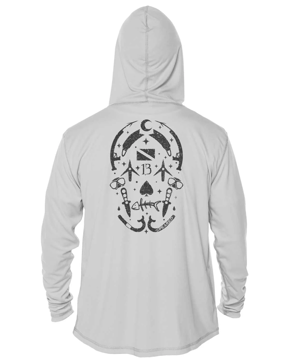 Gearhead Lucky Skull UV UPF 50  Long Sleeve Hoodie