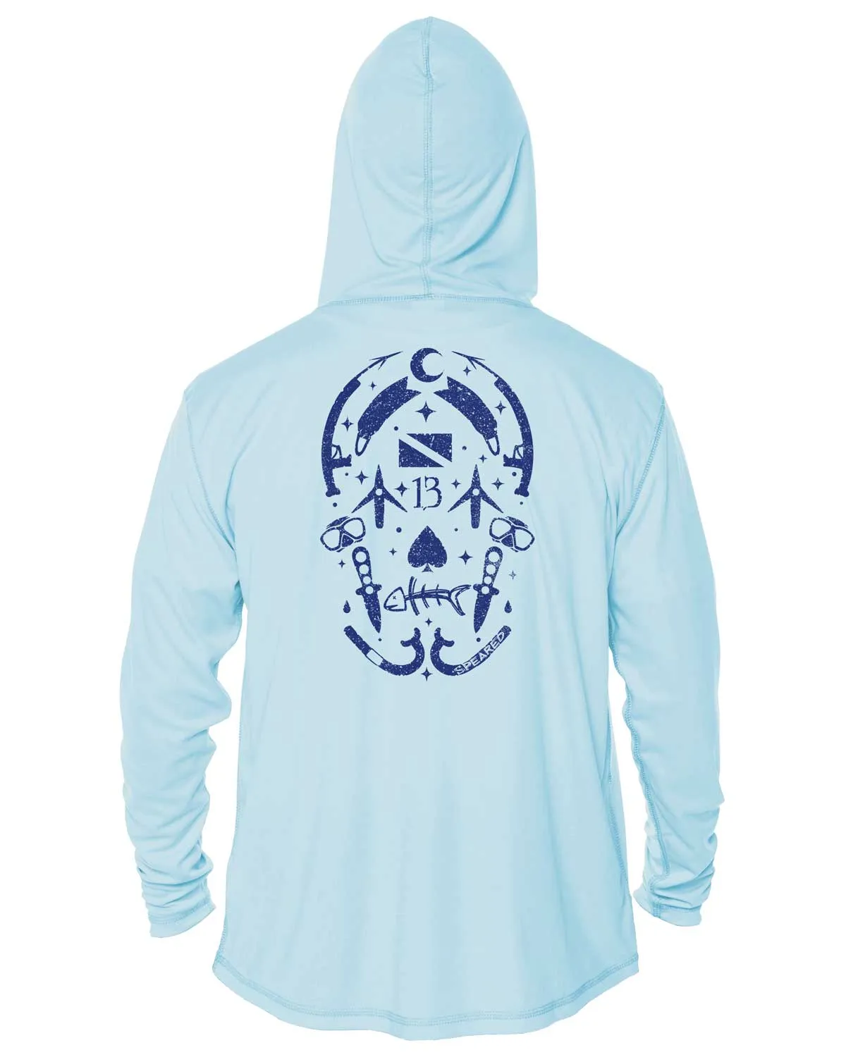 Gearhead Lucky Skull UV UPF 50  Long Sleeve Hoodie