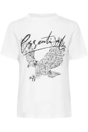 HanneMW Print Tee Bright White