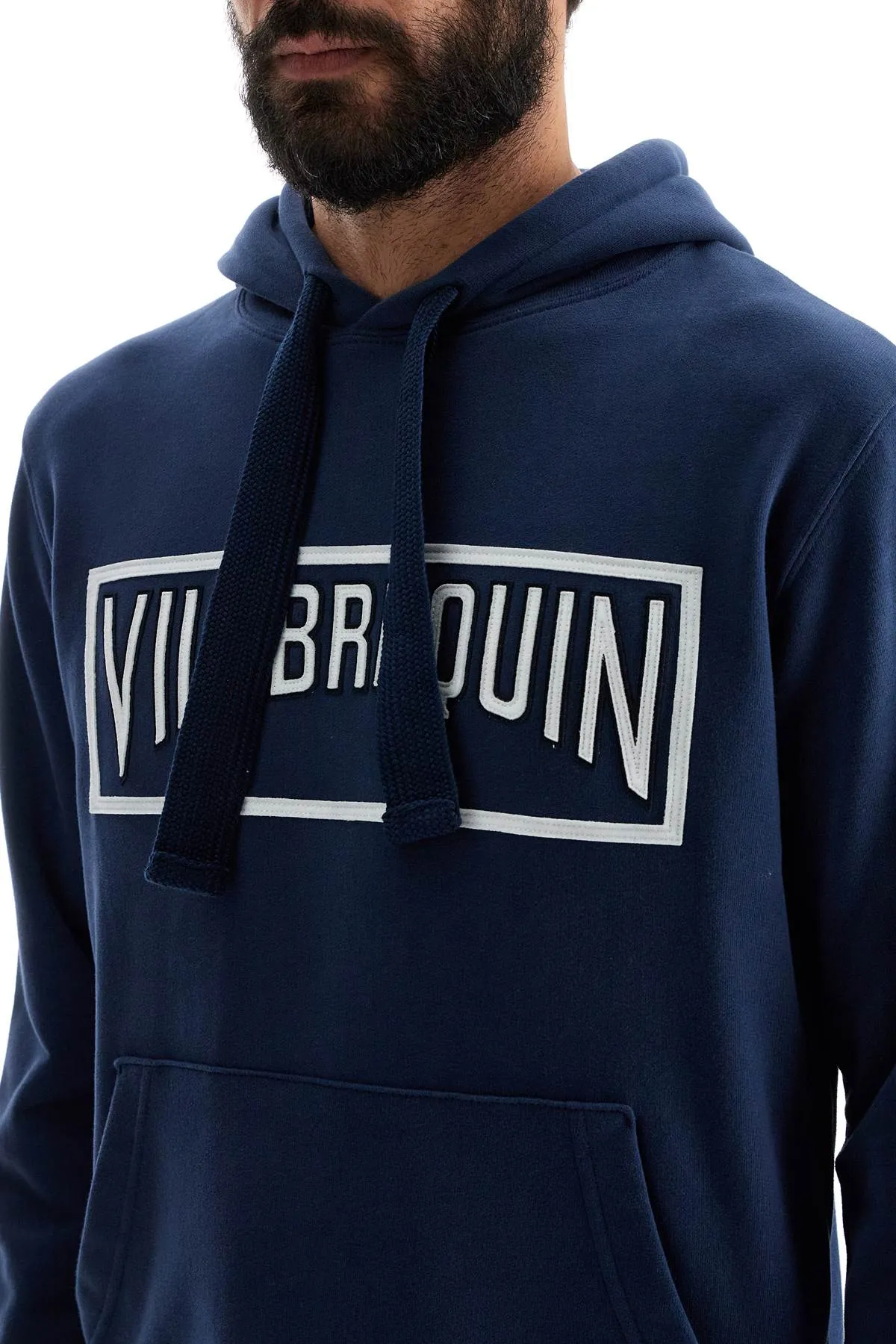 hooded sweatshirt with VBMSW0020 02657 L BLU MARINO