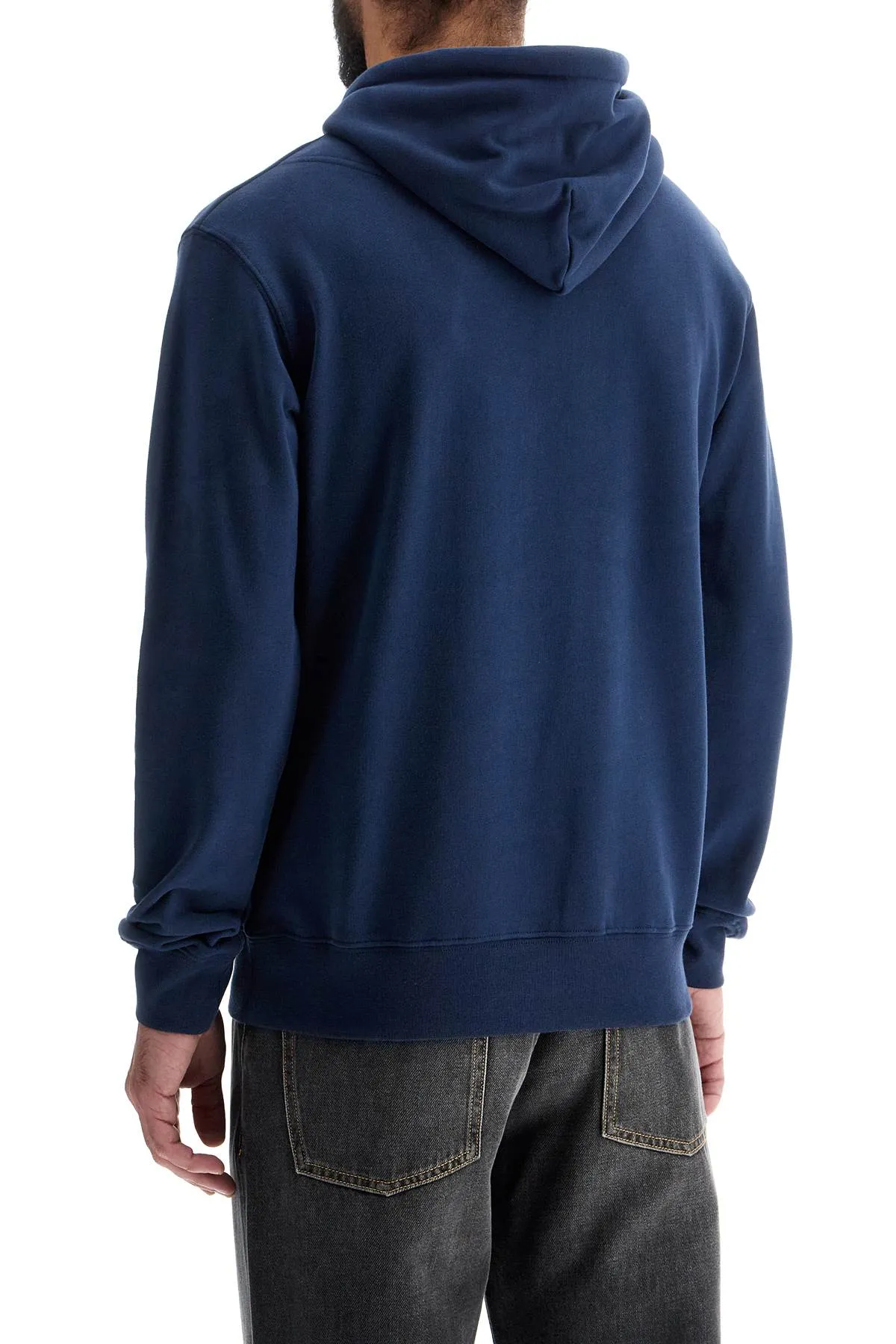 hooded sweatshirt with VBMSW0020 02657 L BLU MARINO