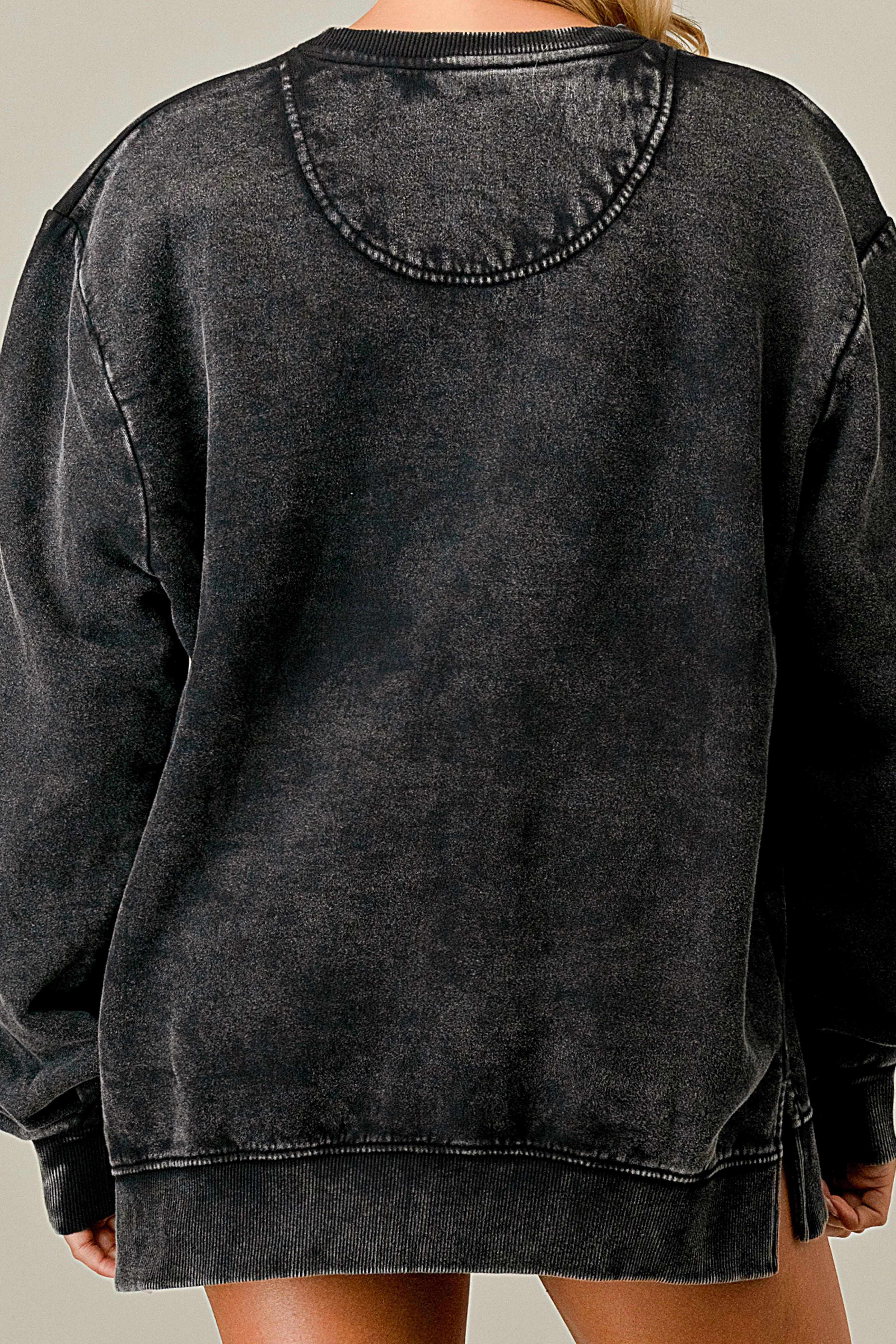 I Would Die For You Acid Wash Relaxed fit Sweatshirt