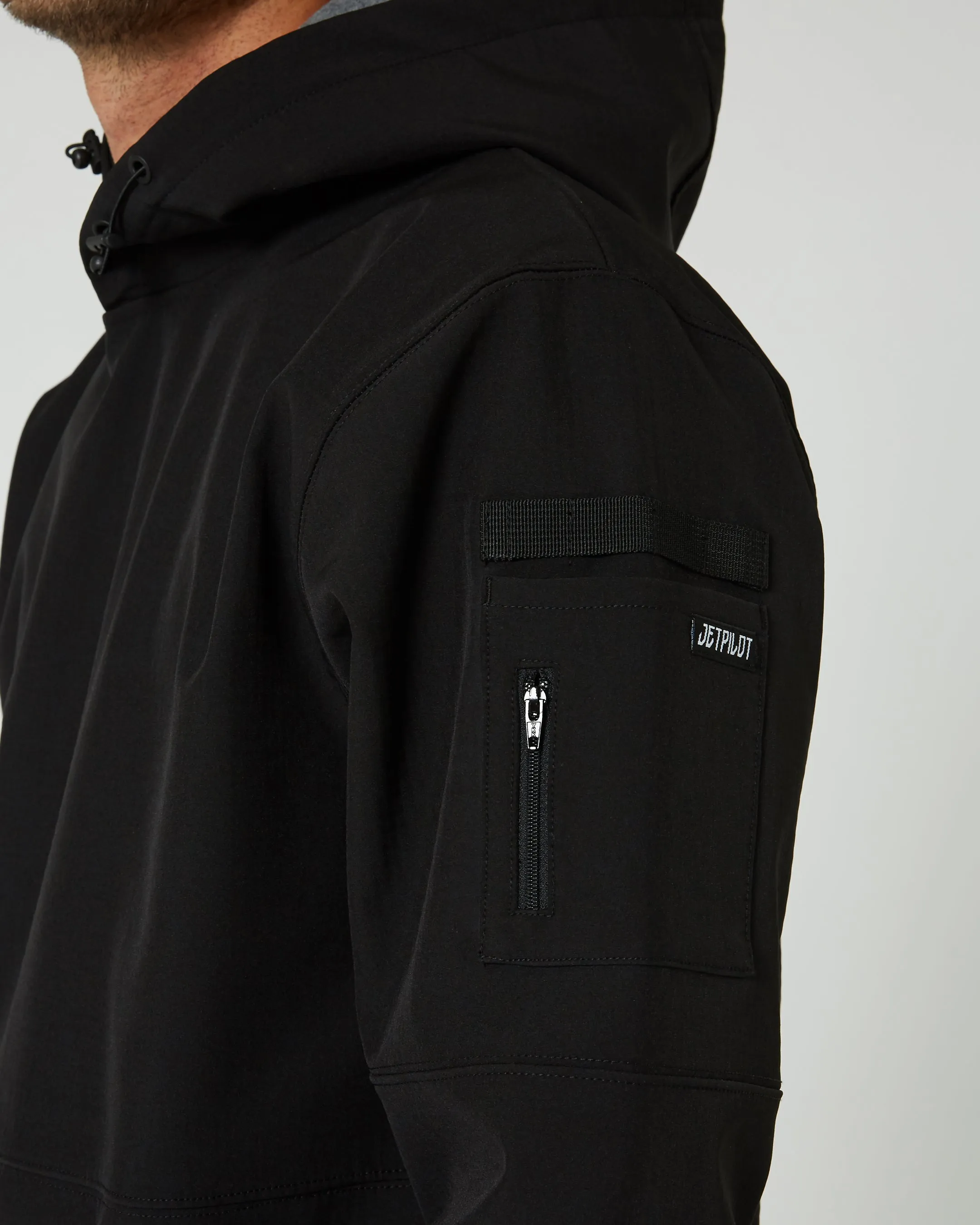 Jetpilot Utility 2 Mens Pullover Hoodie - Black
