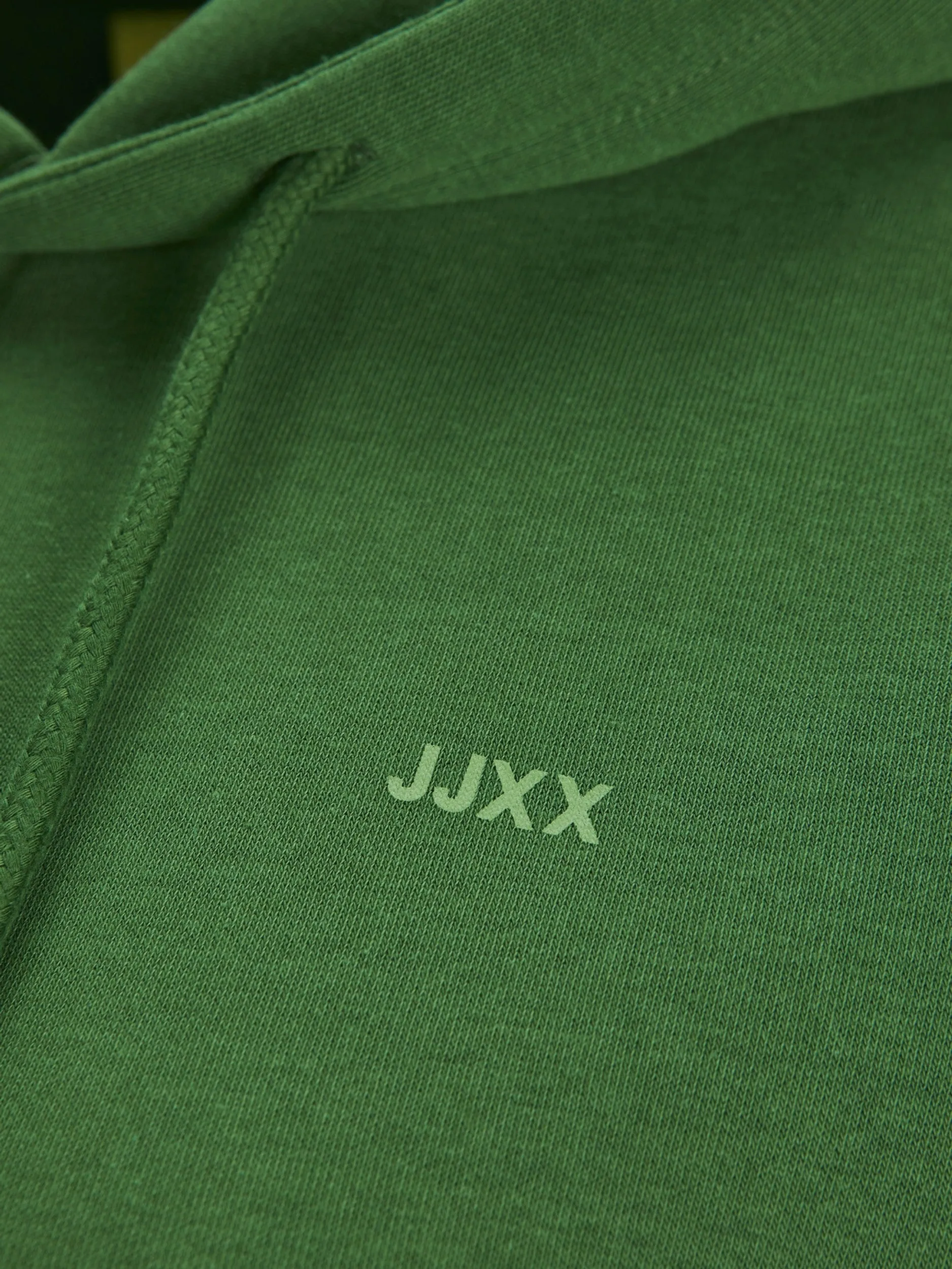 JJXX ladies Abbie Overhead Relaxed Fit Hooded Sweatshirt-GREEN