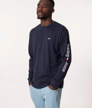 Long Sleeve Classic Serif Linear T-Shirt