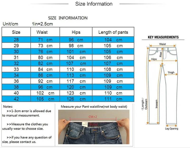 Men's Classic Fashion Denim Jeans