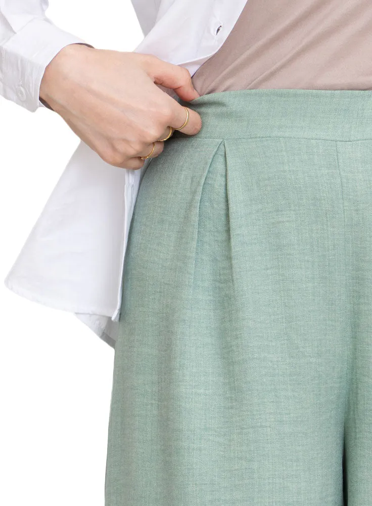 Mint linen Wide Leg