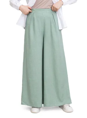 Mint linen Wide Leg
