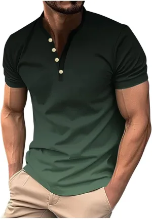 Muscularfit T-Shirts for Men Graphic Funny Short Sleeve Quarter Zipper Polo Shirt Summer Causal Stylish Gym Workout Pullover