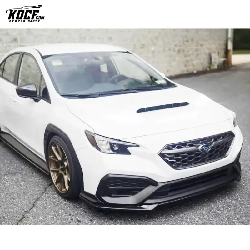 NEW! For Subaru WRX S4 3-PC Sti-p Style Front Bumper Lip Splitter Spoiler JDM Parts