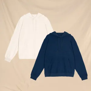 Oatmeal and Navy | Goldilocks™ Men’s Lounge Hoodie 2 Pack From Shinesty