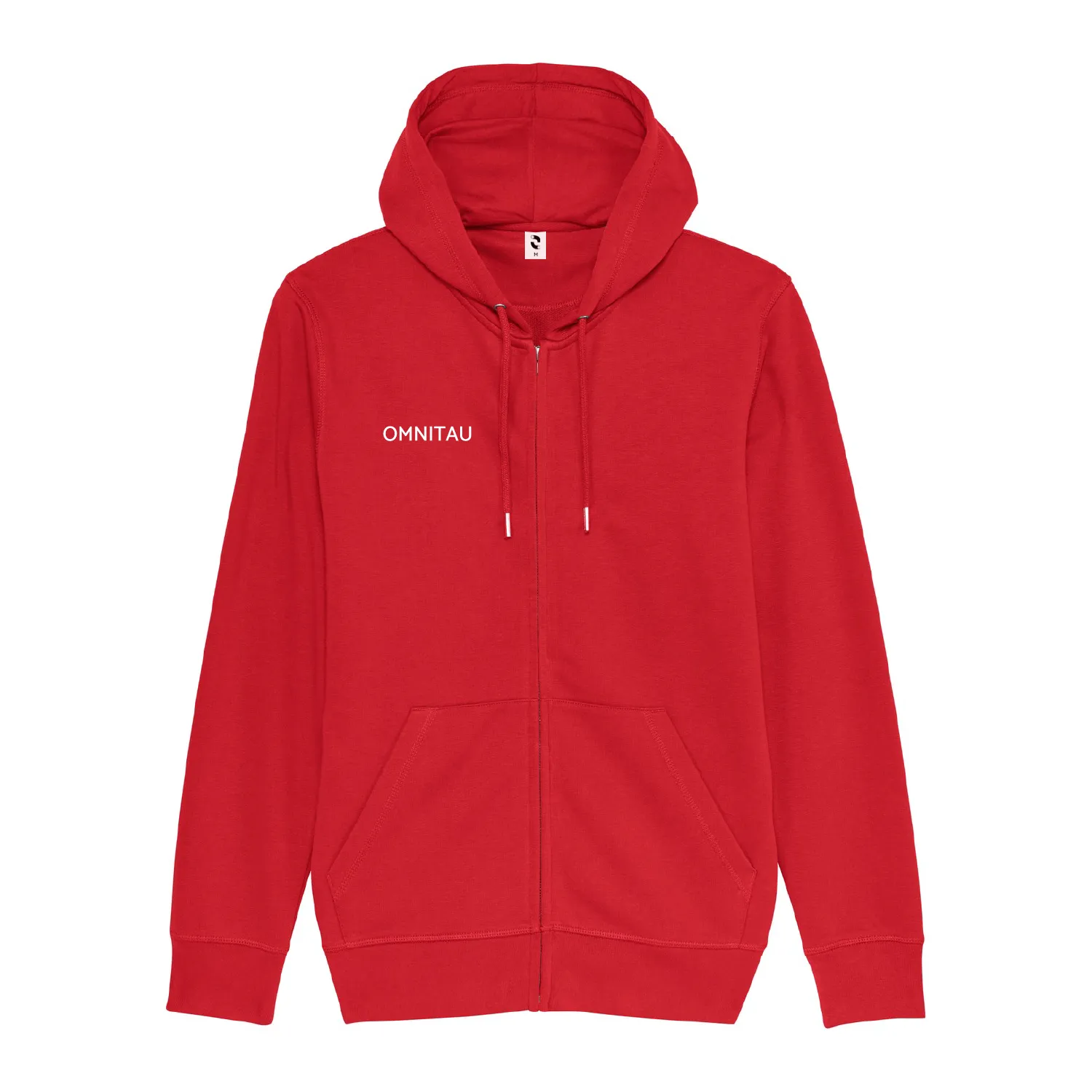 Omnitau Kid's Team Sports Organic Cotton Full Zip Hoodie - Red