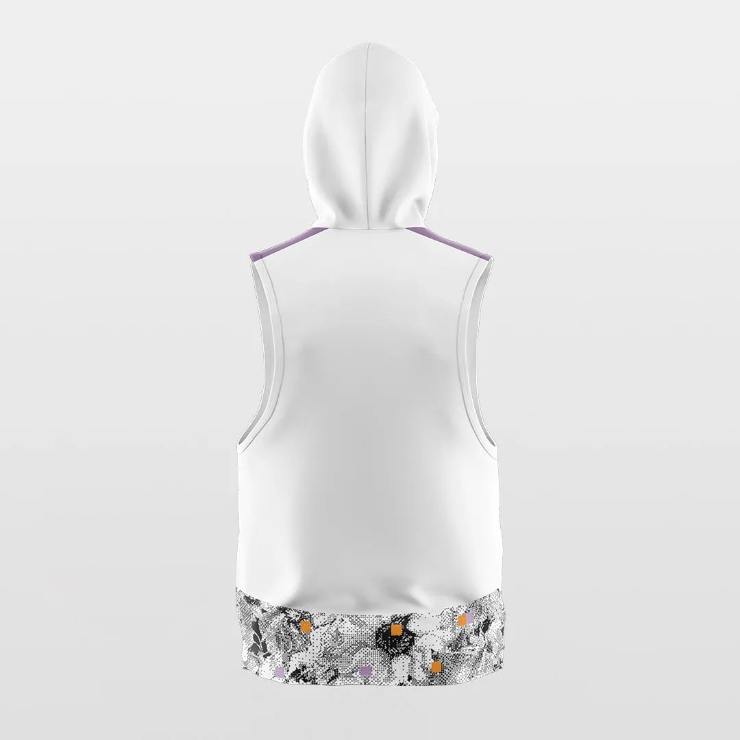 Pixel Flower - Customized Basketball Sleeveless Hoodies