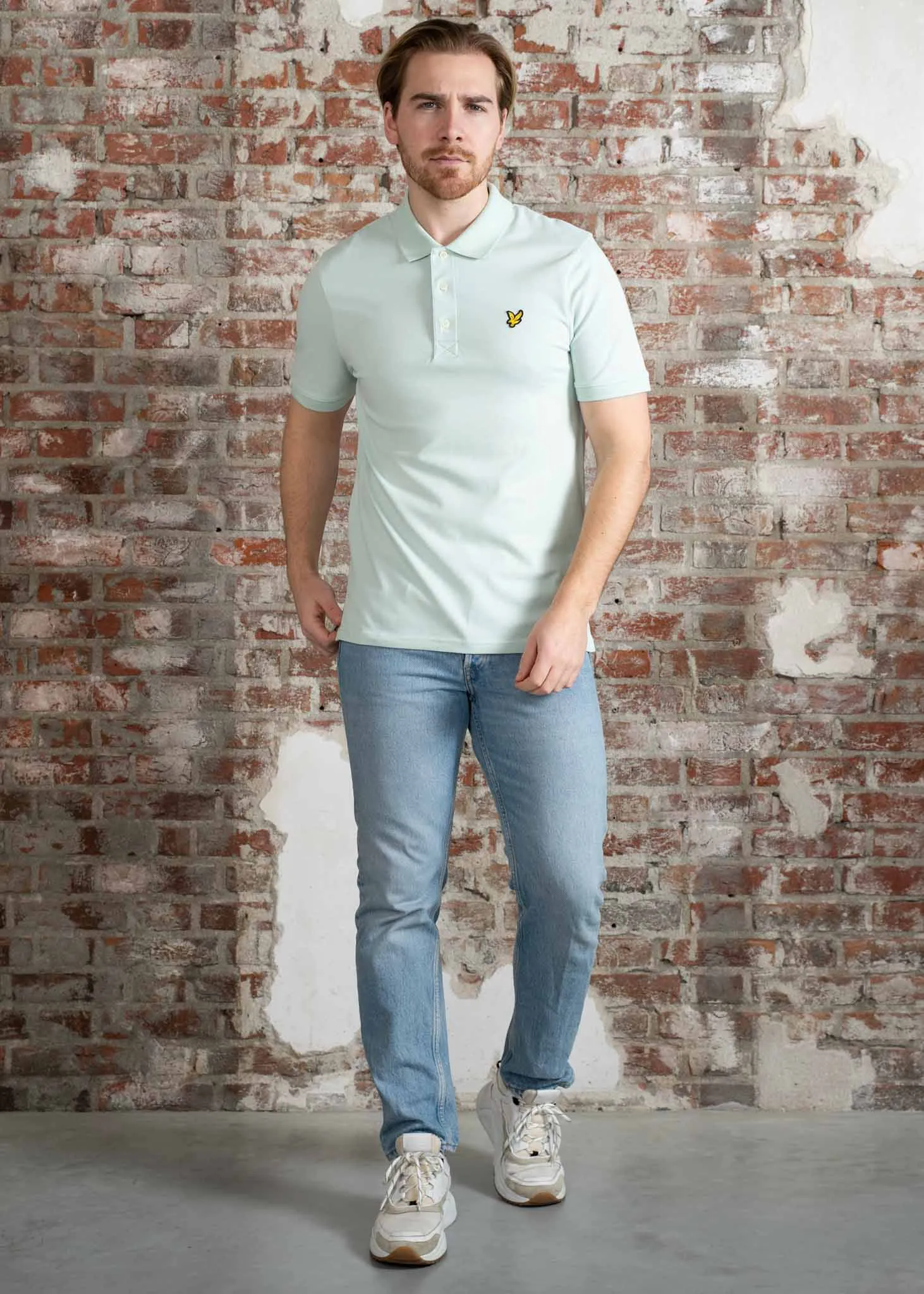 Plain polo - ambient green