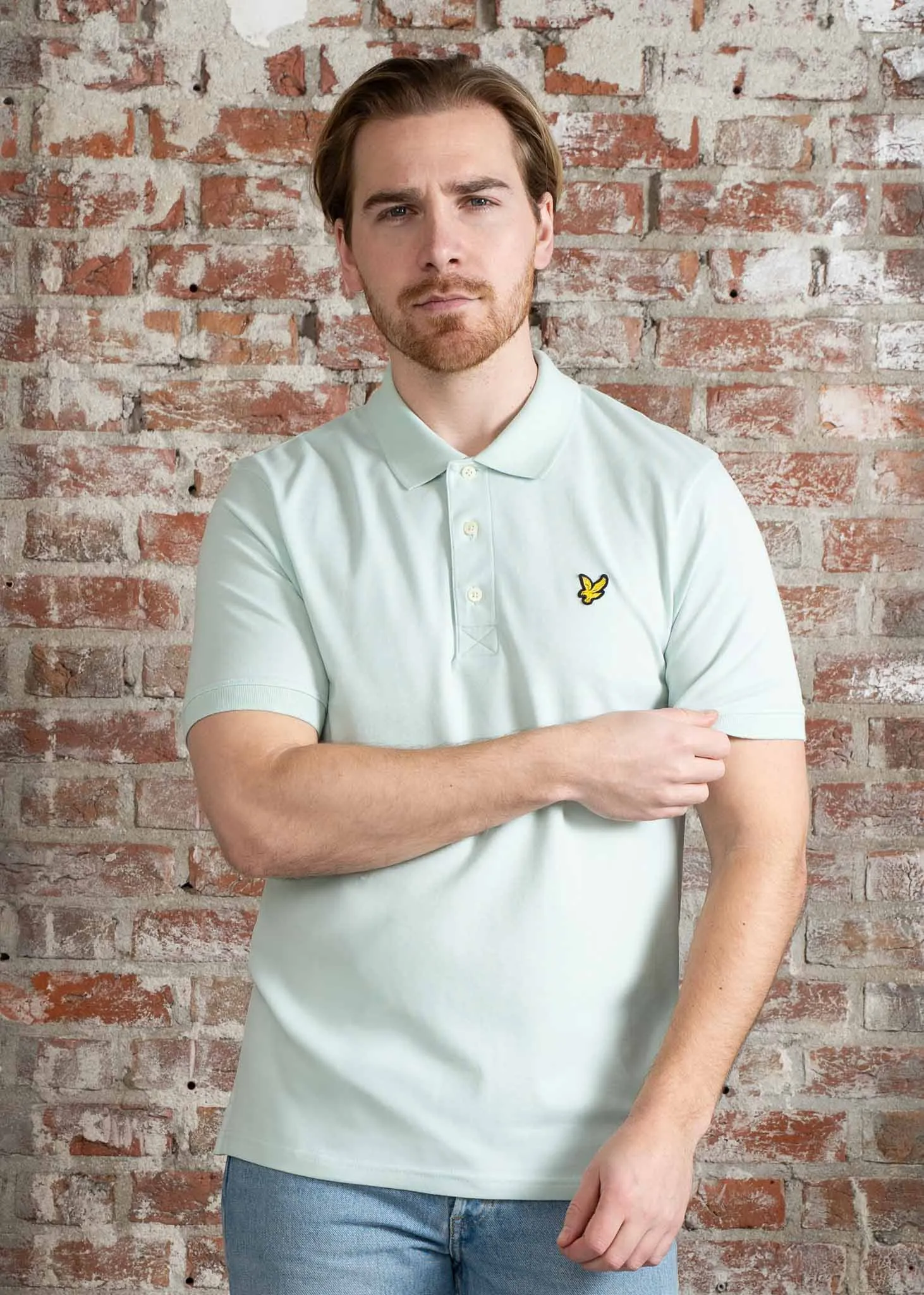 Plain polo - ambient green