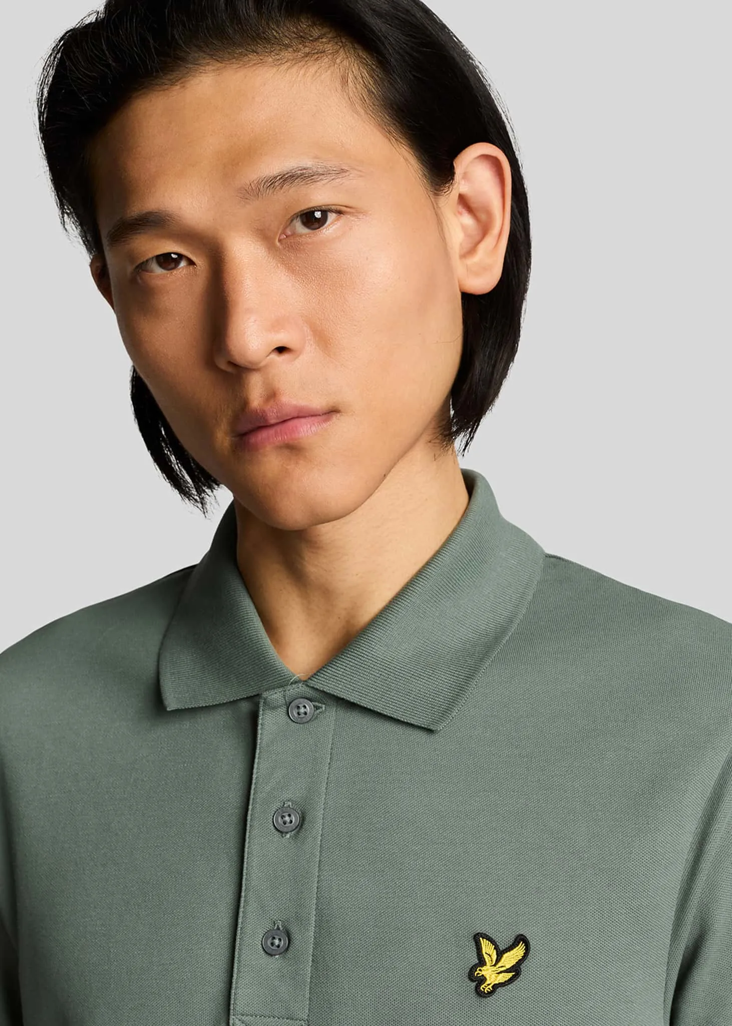 Plain polo shirt - green mercurial