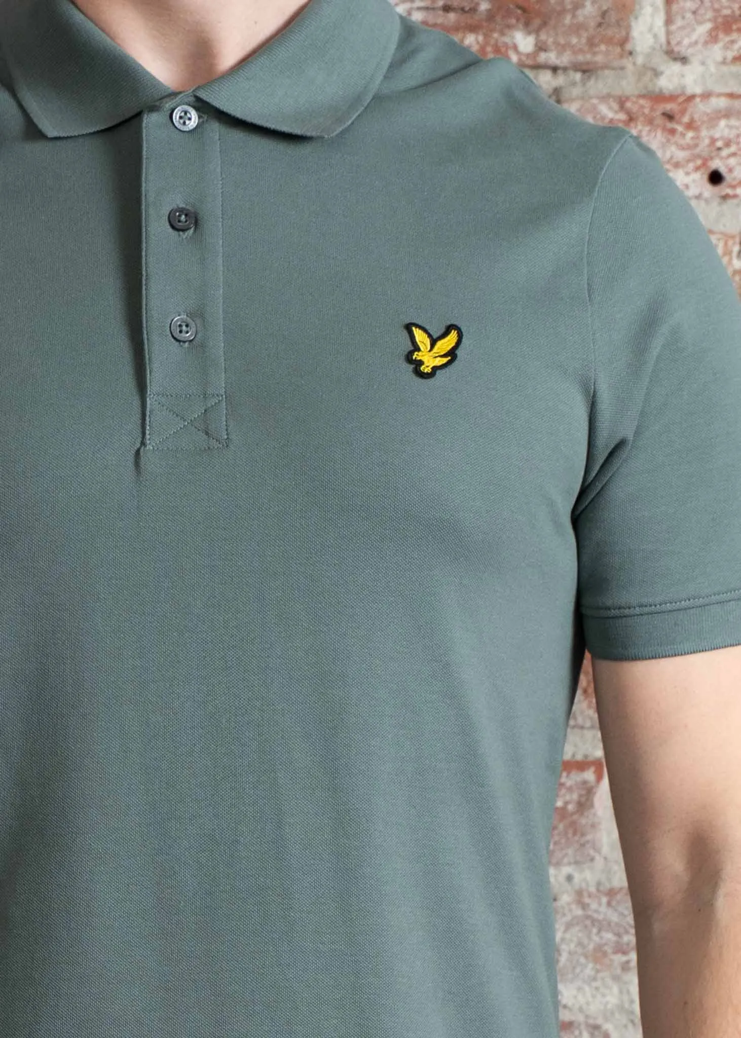 Plain polo shirt - green mercurial