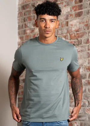 Plain t-shirt - green mercurial