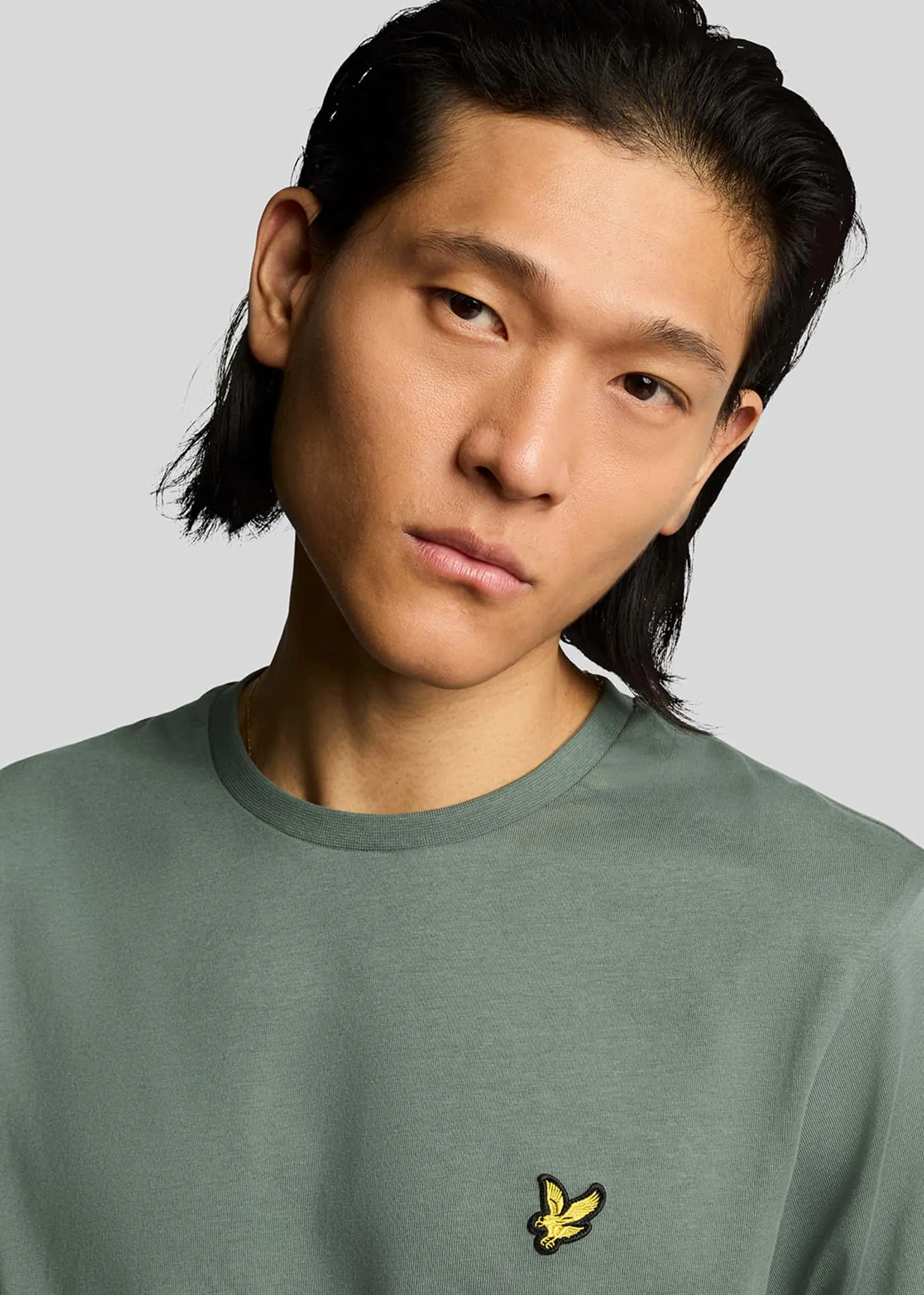 Plain t-shirt - green mercurial