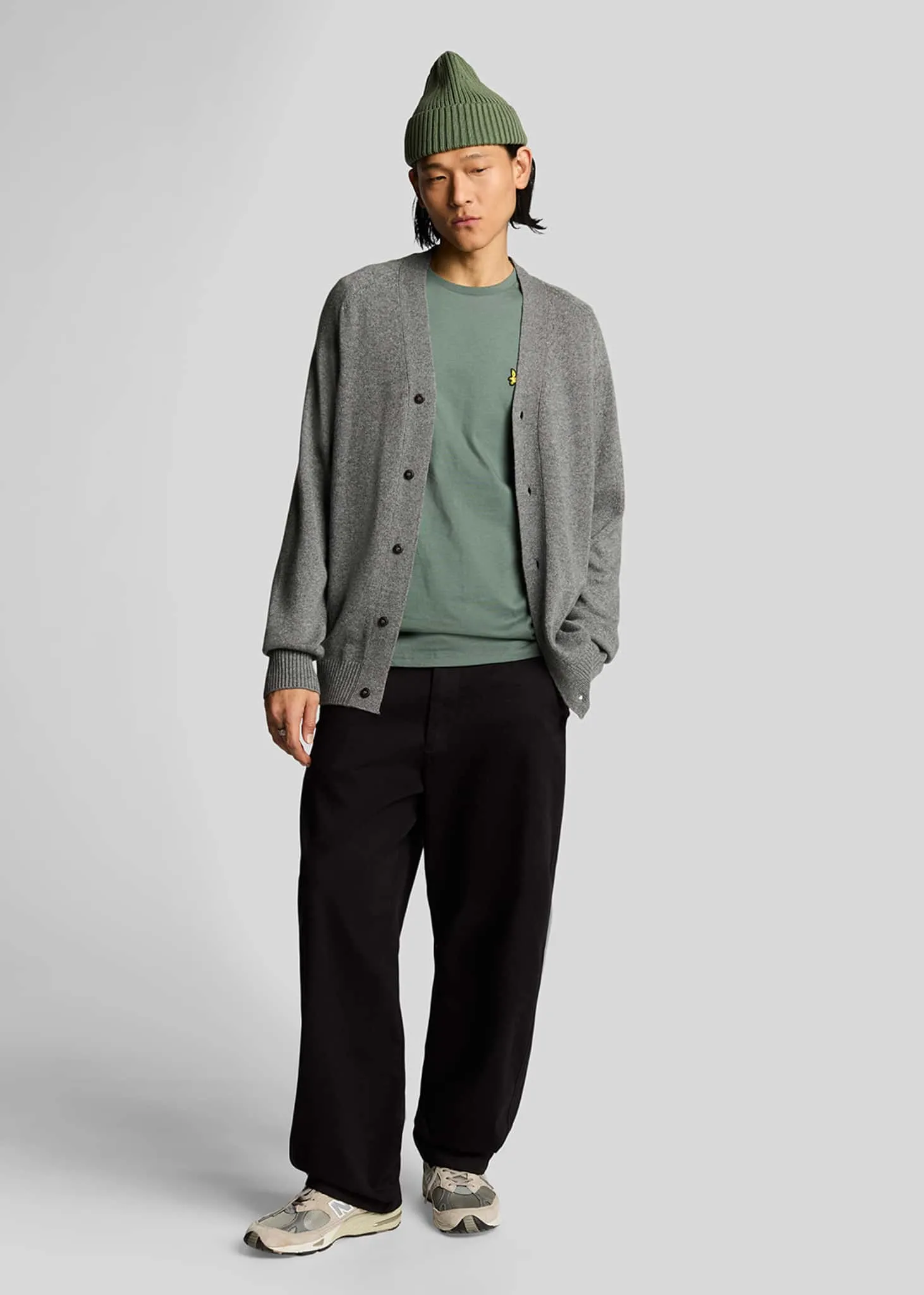 Plain t-shirt - green mercurial