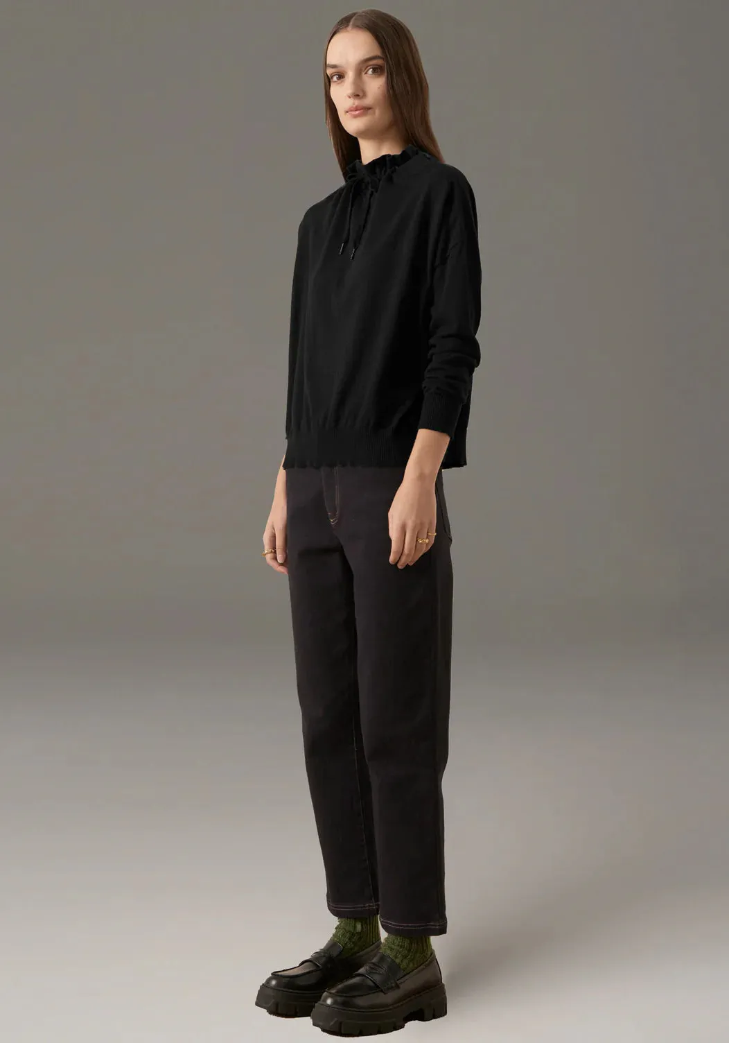 POL - Harper Straight Leg Crop Jean - Ink