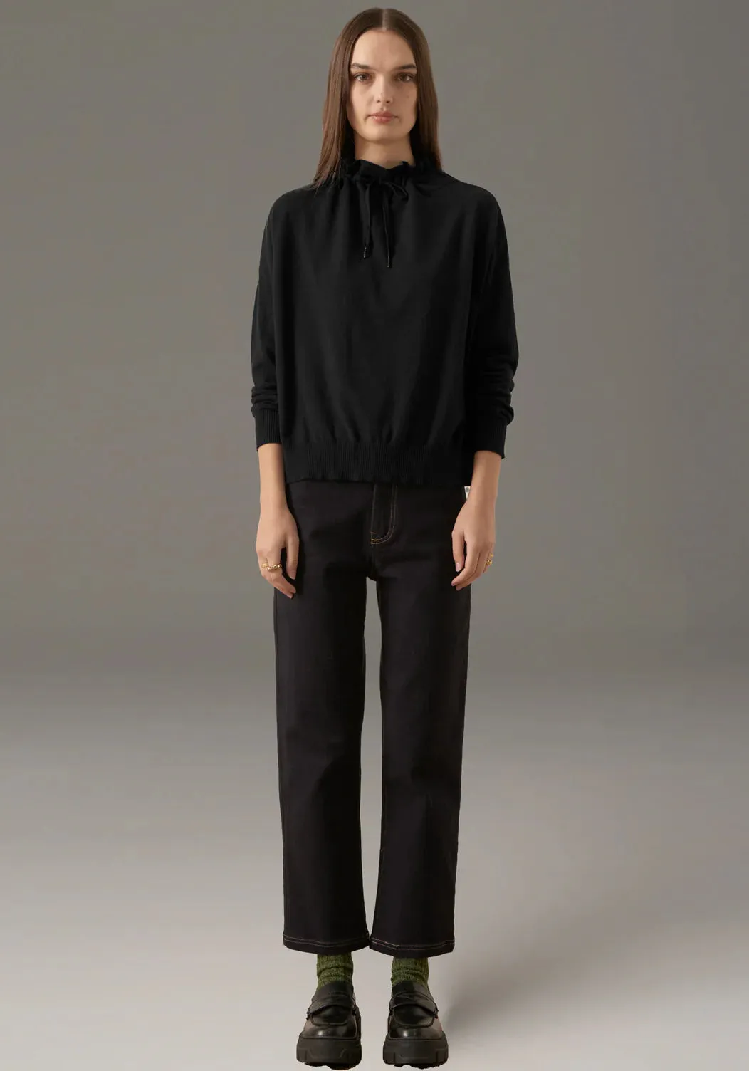 POL - Harper Straight Leg Crop Jean - Ink