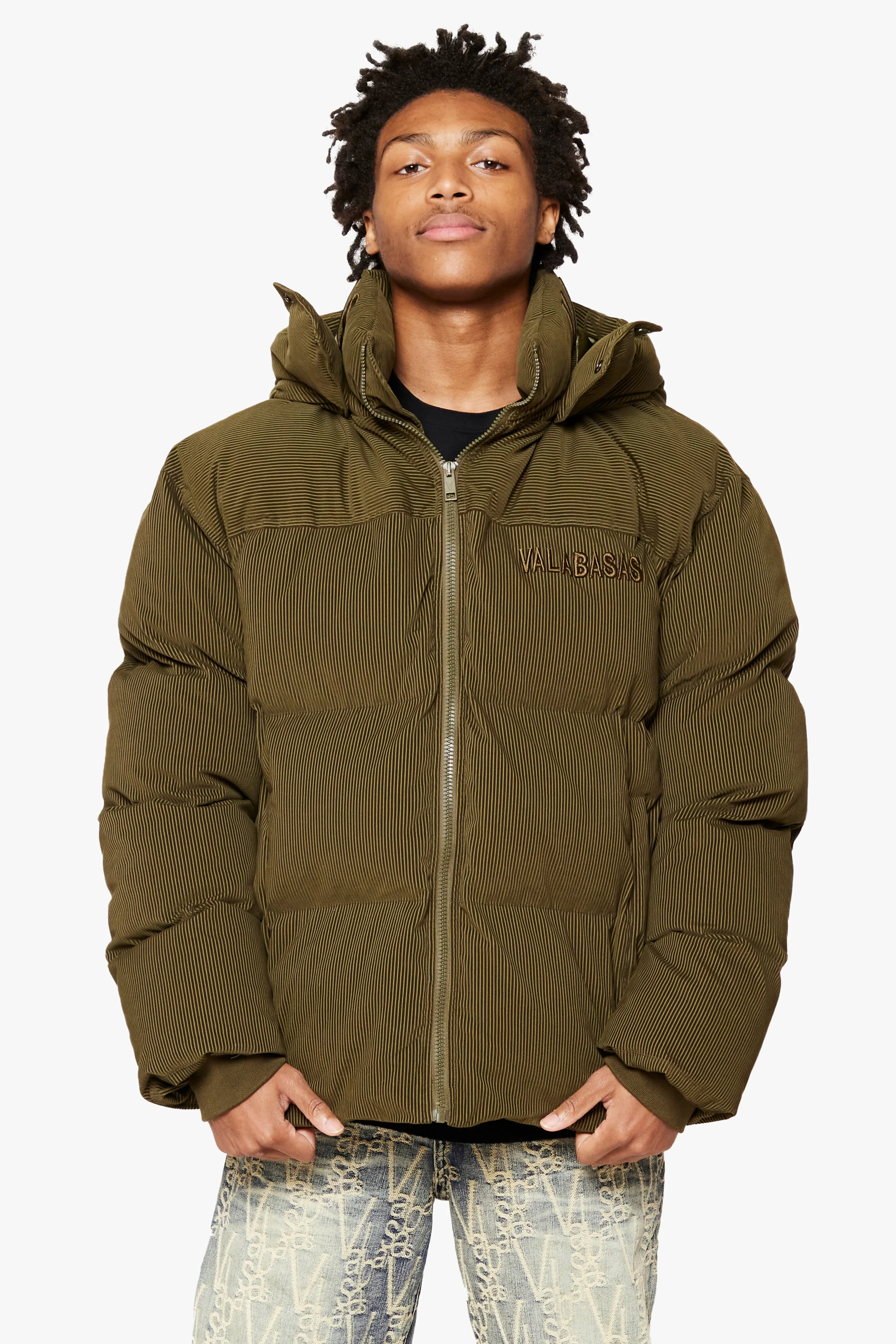 "GOYO" GREEN  PUFFER JACKET