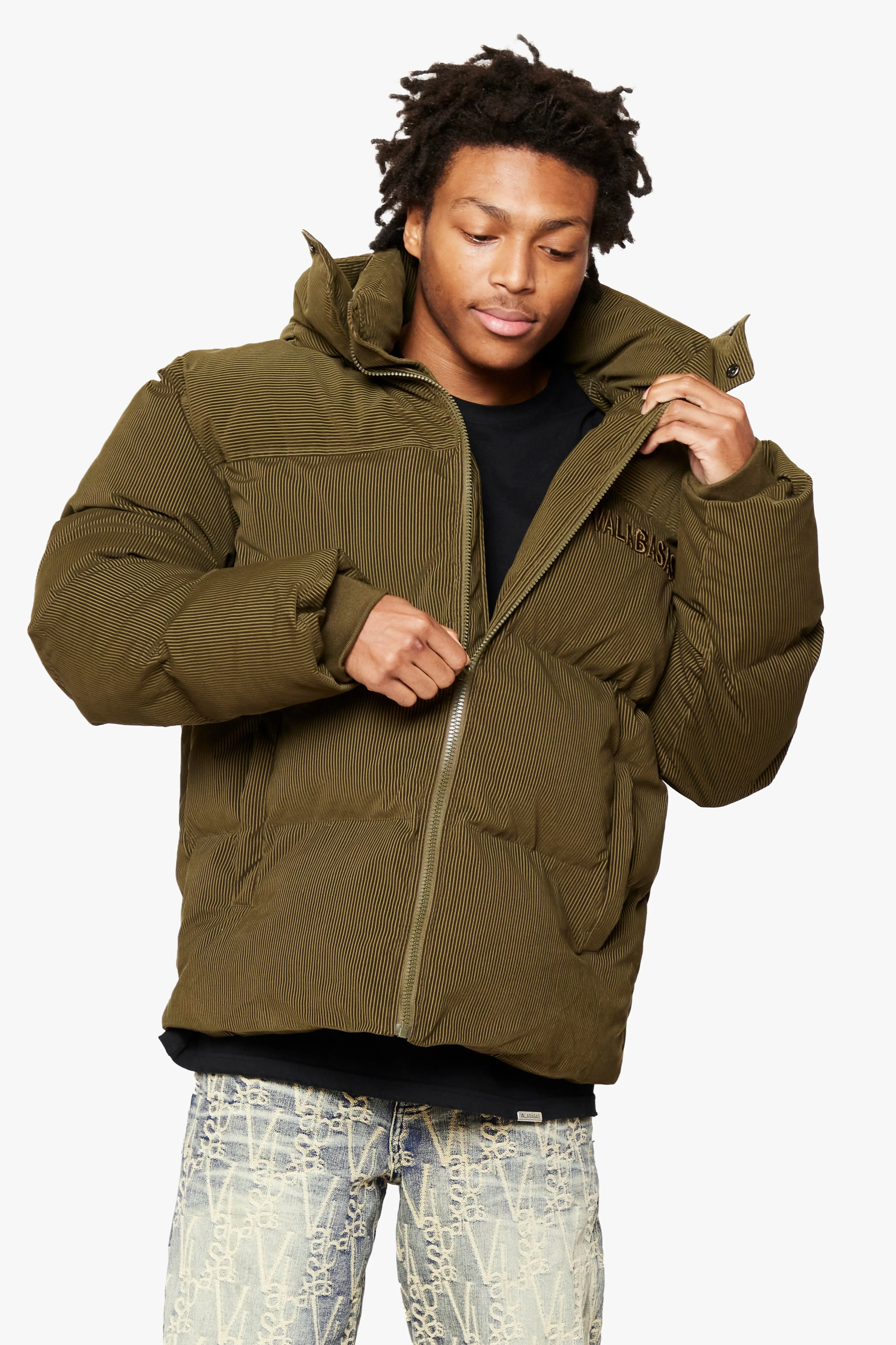 "GOYO" GREEN  PUFFER JACKET