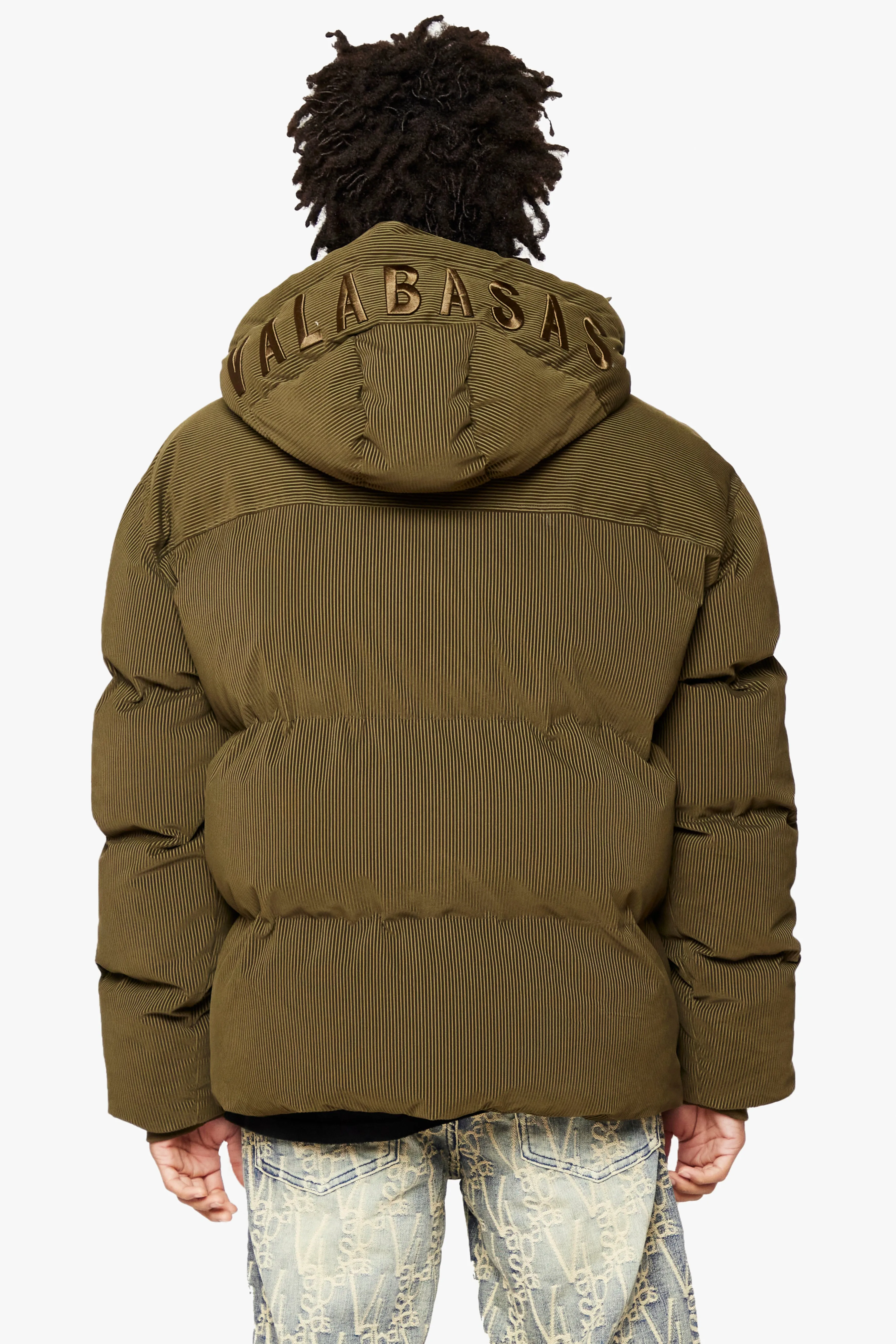 "GOYO" GREEN  PUFFER JACKET