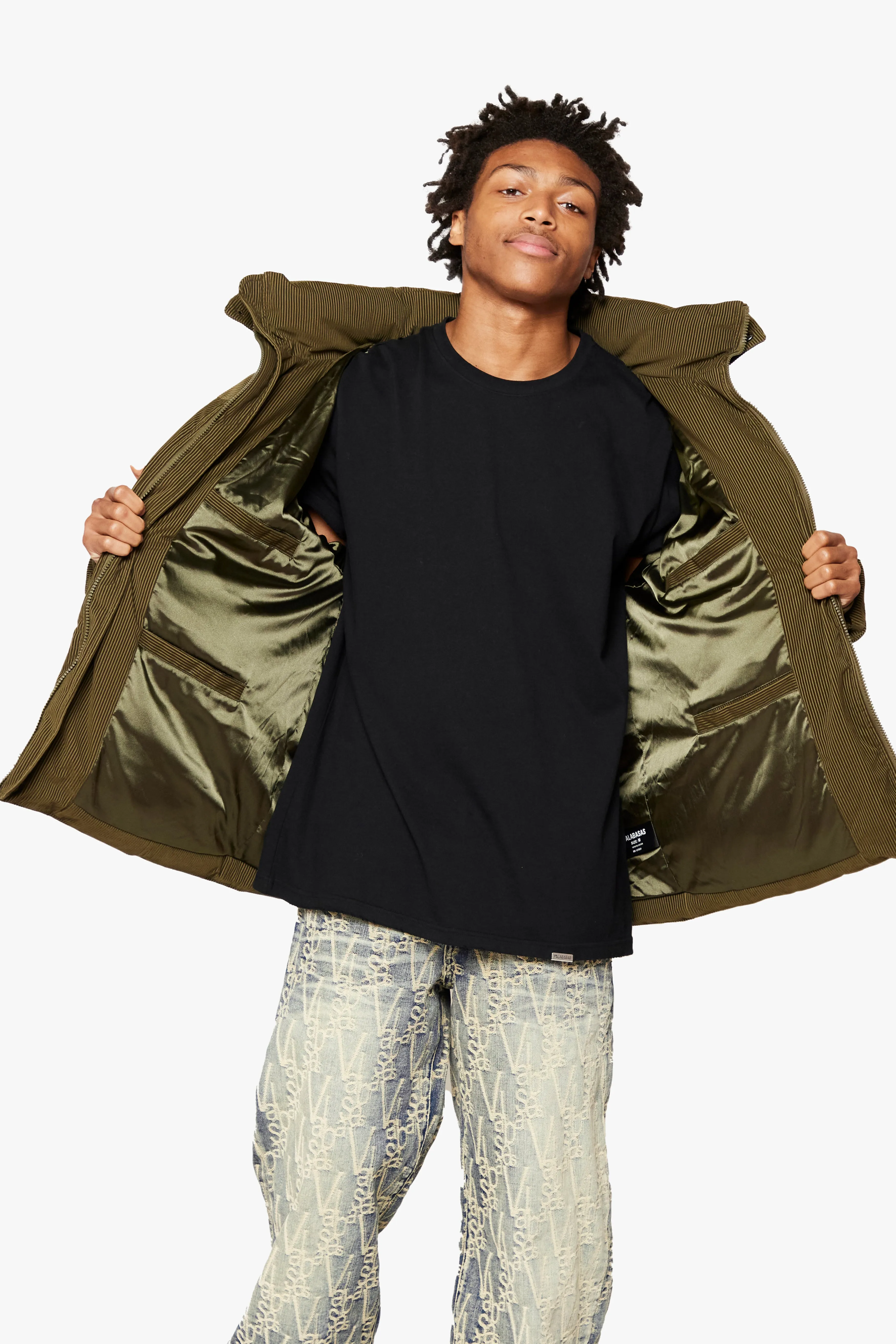 "GOYO" GREEN  PUFFER JACKET
