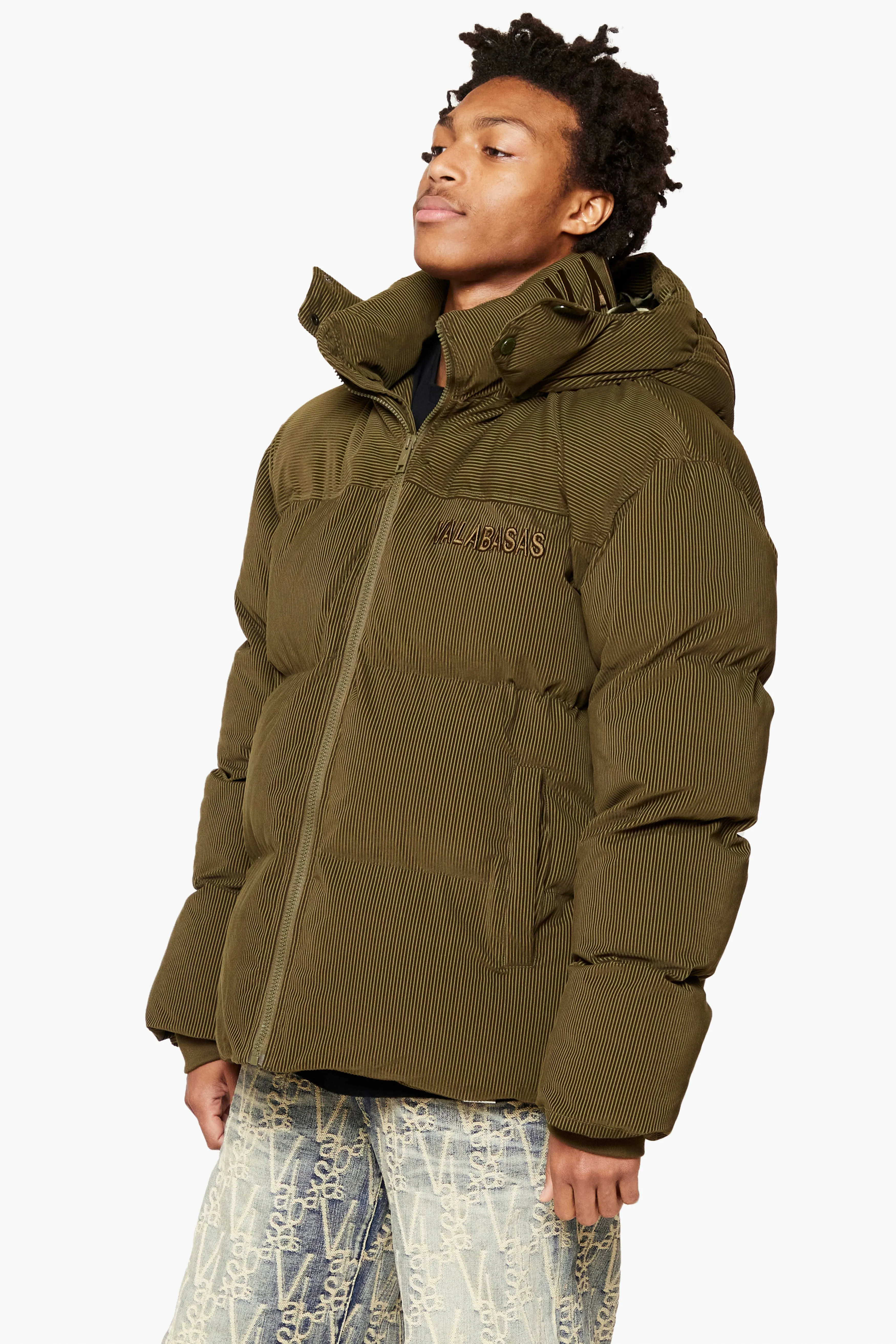"GOYO" GREEN  PUFFER JACKET