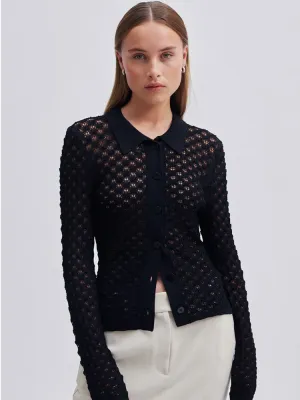 Second Female Wilda Knit Cardigan Black