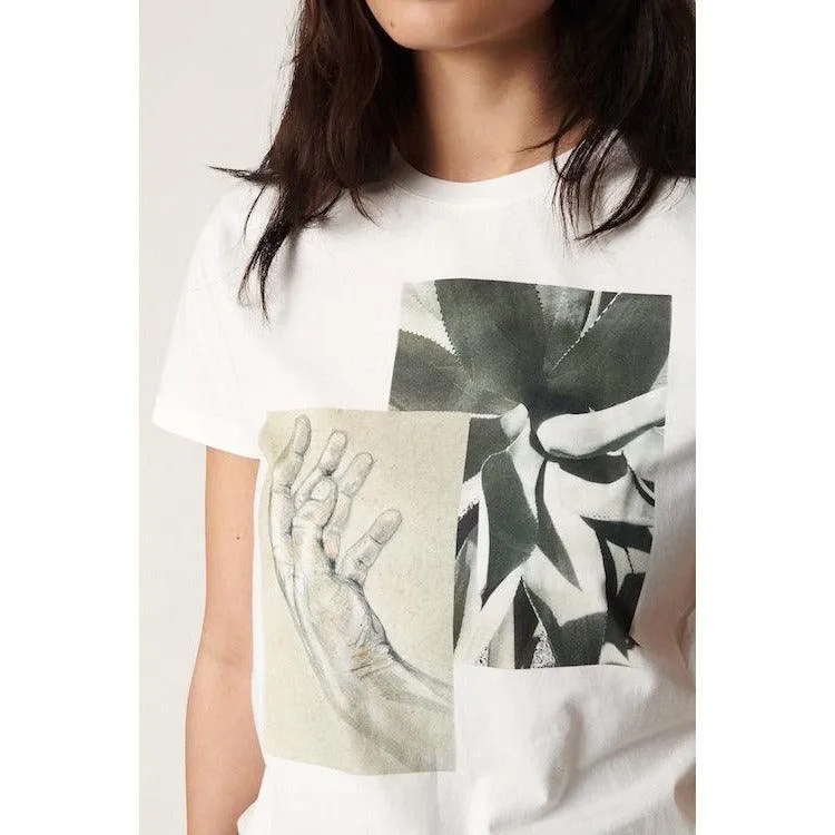 Soaked Womens Grazia Short Sleeve Tee Broken White