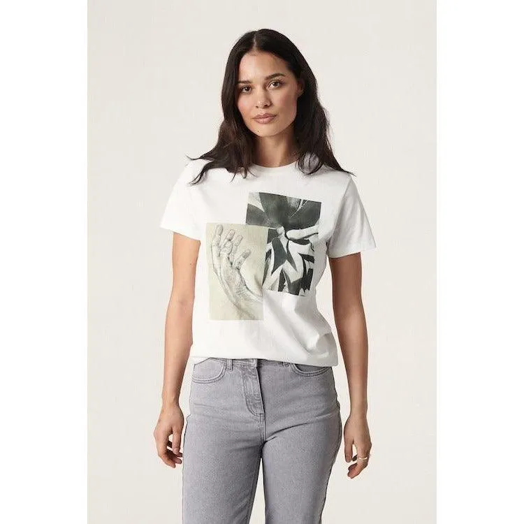 Soaked Womens Grazia Short Sleeve Tee Broken White