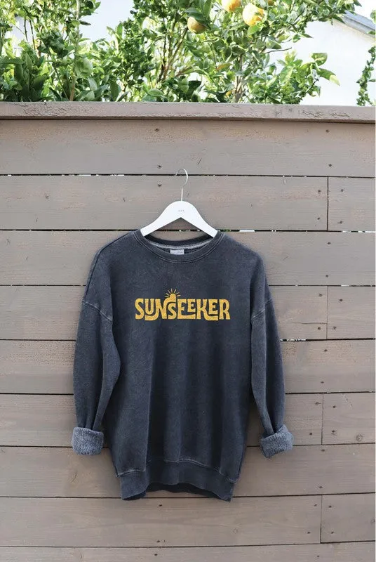 SUNSEEKER Mineral Washed Graphic Sweatshirt