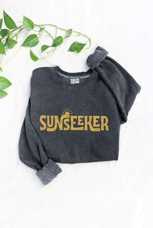 SUNSEEKER Mineral Washed Graphic Sweatshirt