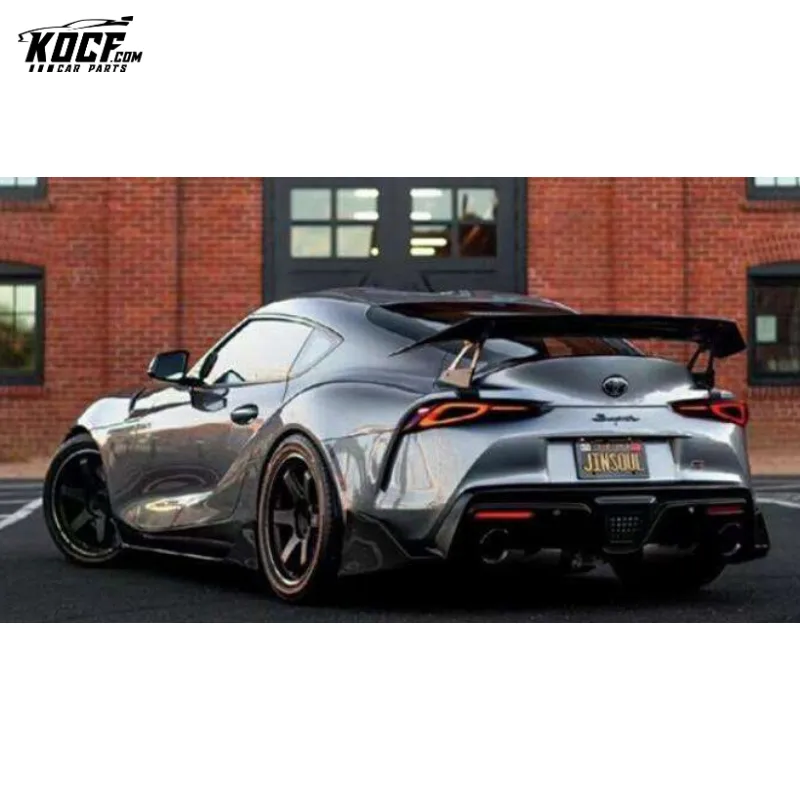 Supra A90 A91 MK5 Spoiler Wing Carbon Fiber Rear Trunk High Wing Spoiler Volt style For 2020 2021 Toyota