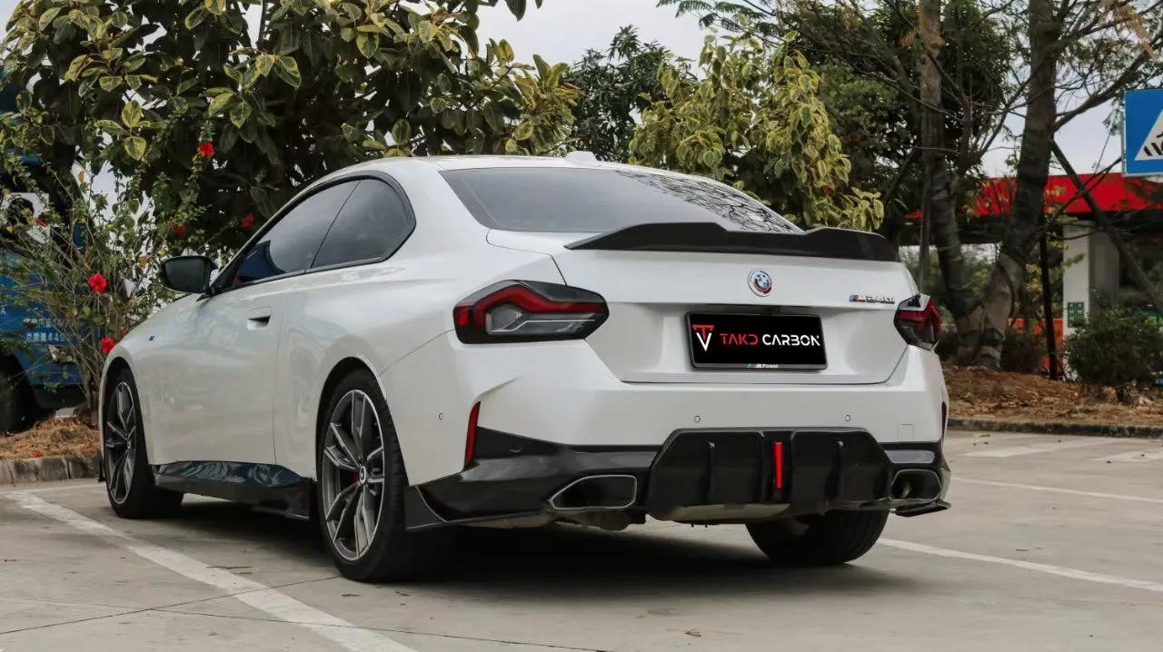 TAKD Carbon Side Skirts for BMW 2 Series 230i M240i G42 2022-ON Carbon Fiber