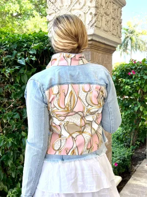 The Light Demin Jacket / Pink Makes Me Happy