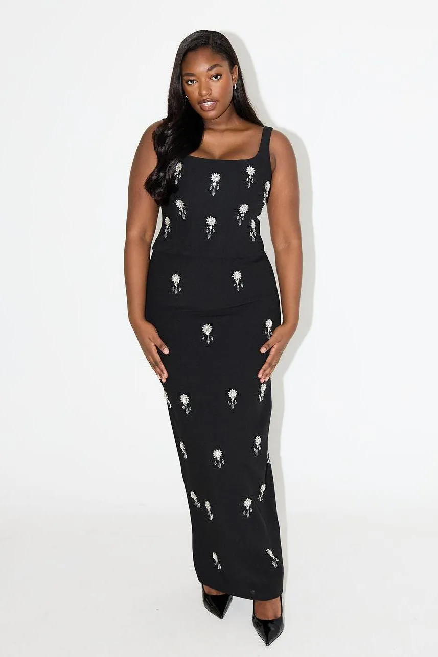 The Ultimate Muse Crystal Maxi Skirt Set