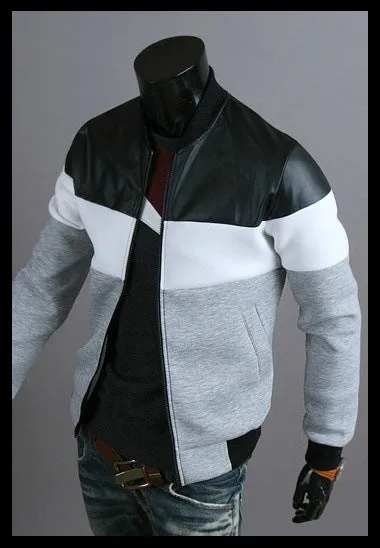 TriFit Men’s Colorblock Sports Jacket – Dynamic Style, Everyday Performance