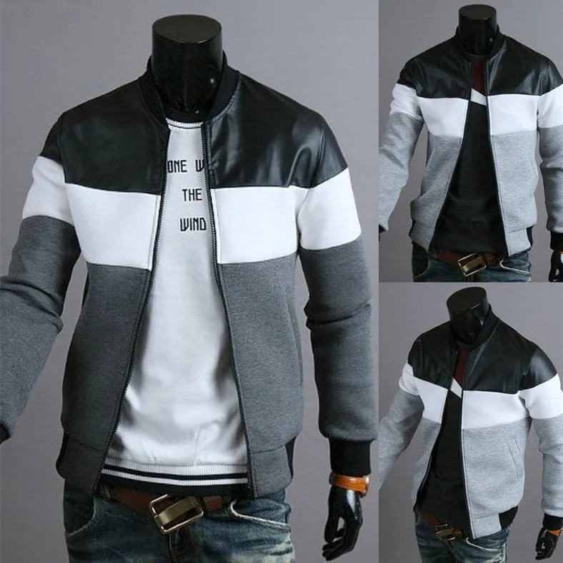 TriFit Men’s Colorblock Sports Jacket – Dynamic Style, Everyday Performance