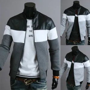 TriFit Men’s Colorblock Sports Jacket – Dynamic Style, Everyday Performance