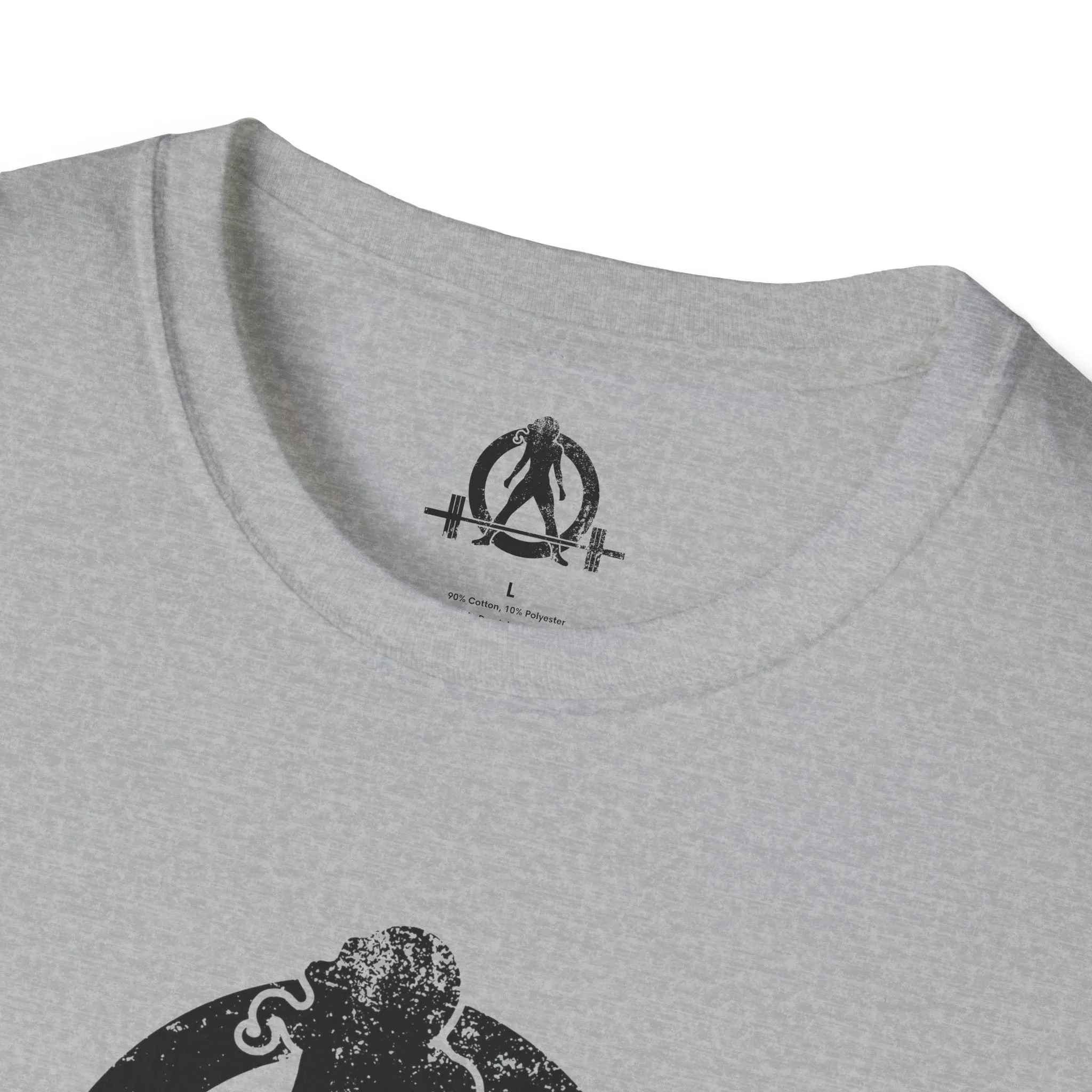 Unisex Softstyle T-Shirt - Black Distressed Logo - Plain Back (BEST SELLER)