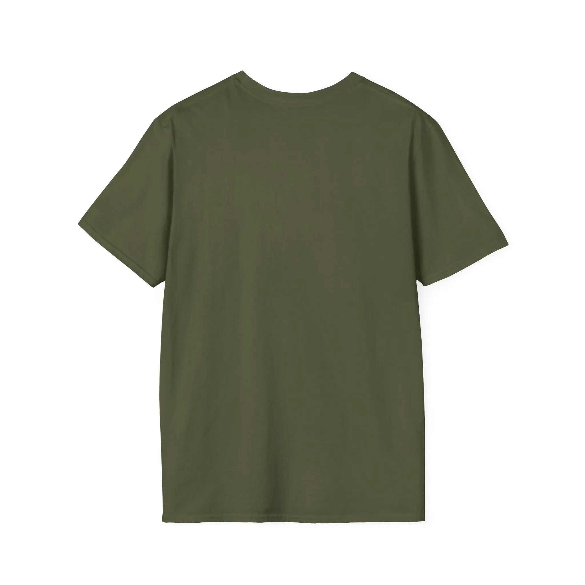 Unisex Softstyle T-Shirt - Black Distressed Logo - Plain Back (BEST SELLER)