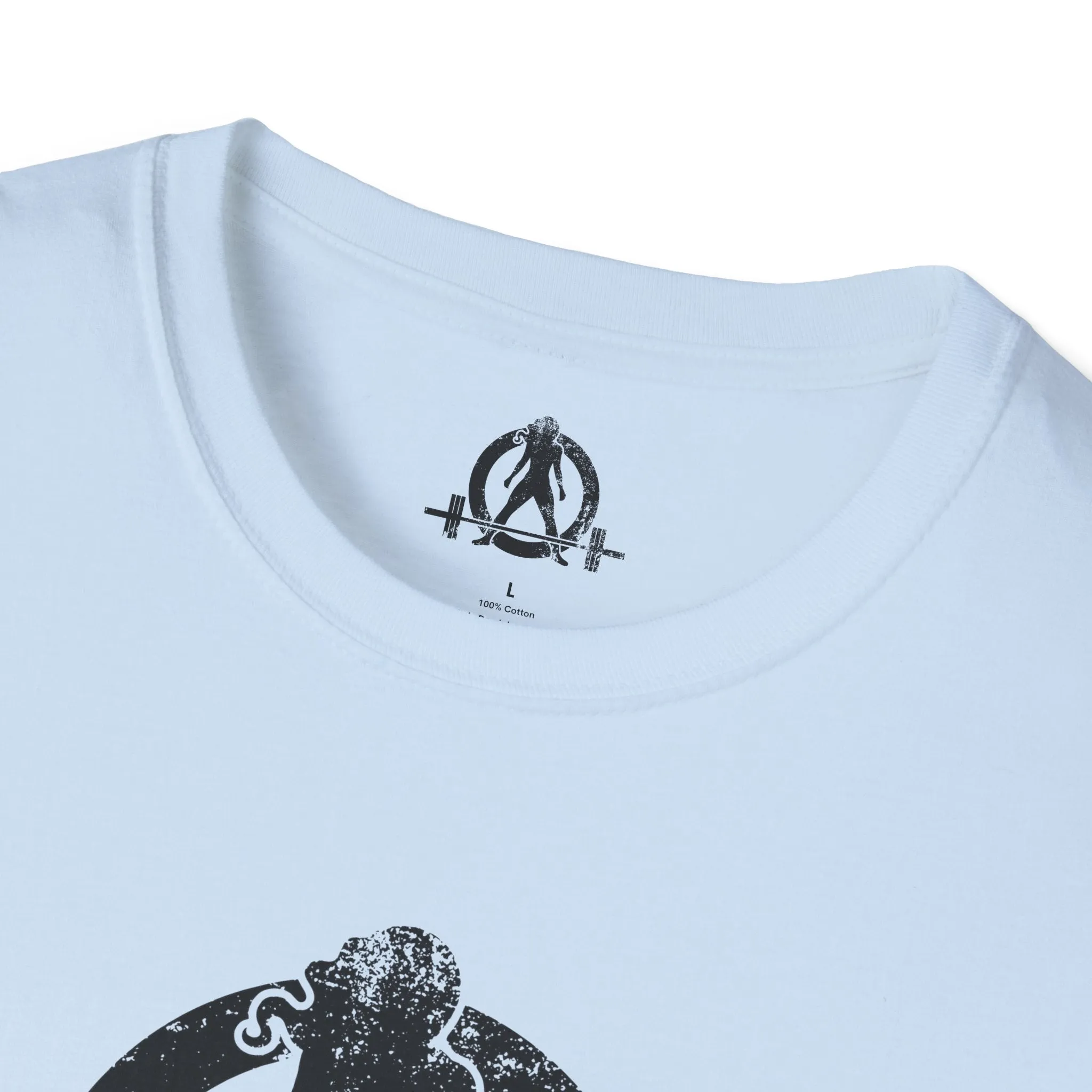 Unisex Softstyle T-Shirt - Black Distressed Logo - Plain Back (BEST SELLER)