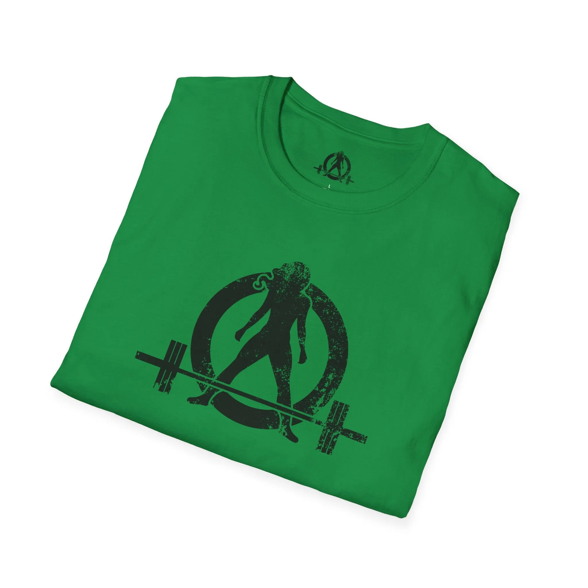 Unisex Softstyle T-Shirt - Black Distressed Logo - Plain Back (BEST SELLER)