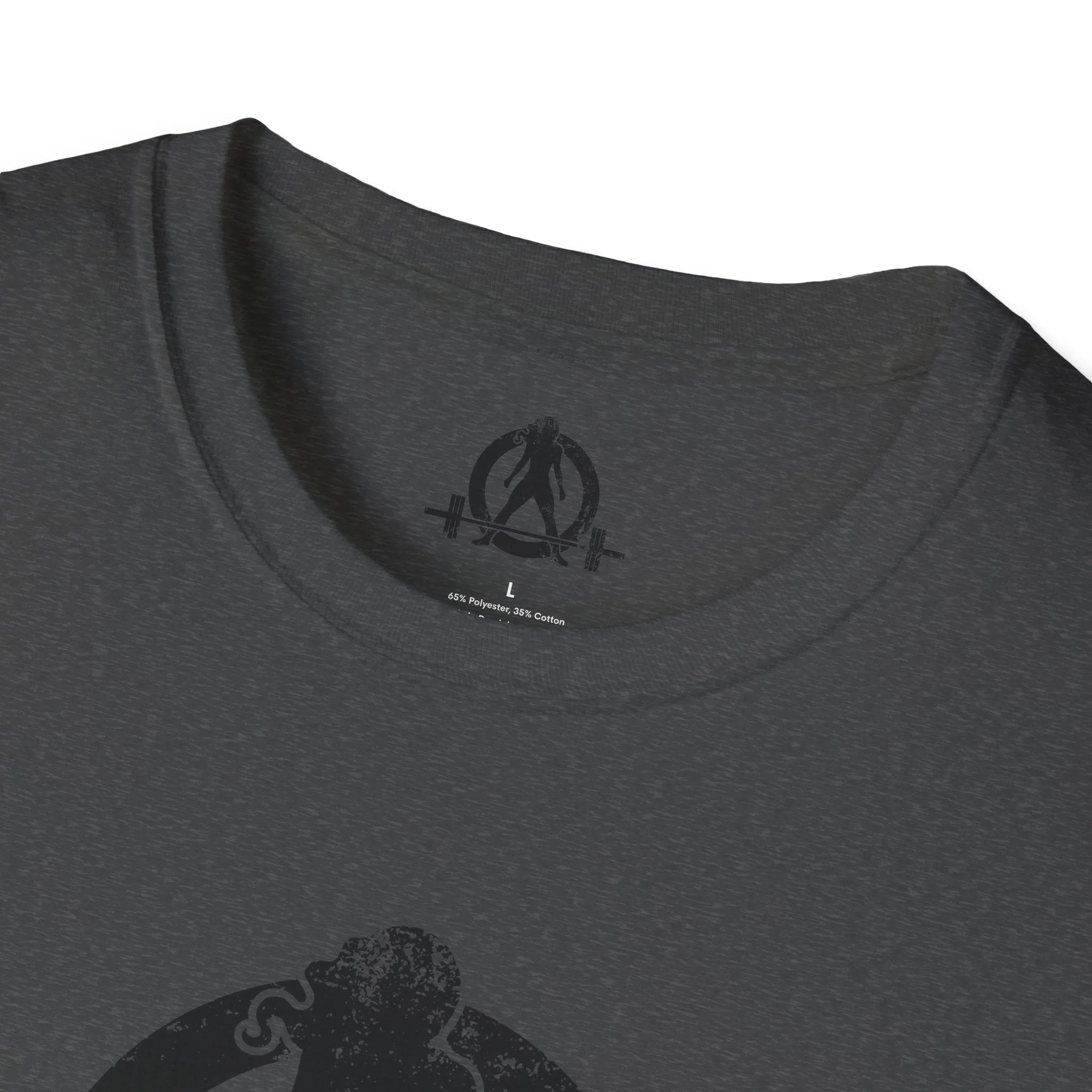 Unisex Softstyle T-Shirt - Black Distressed Logo - Plain Back (BEST SELLER)